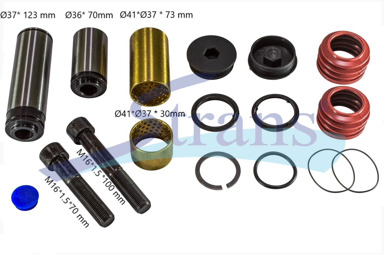 6500BEAST修理品 Caliper Repair Kit (Guides, Dusts, Covers, Bolts) Bpw Eco Disc Tsb